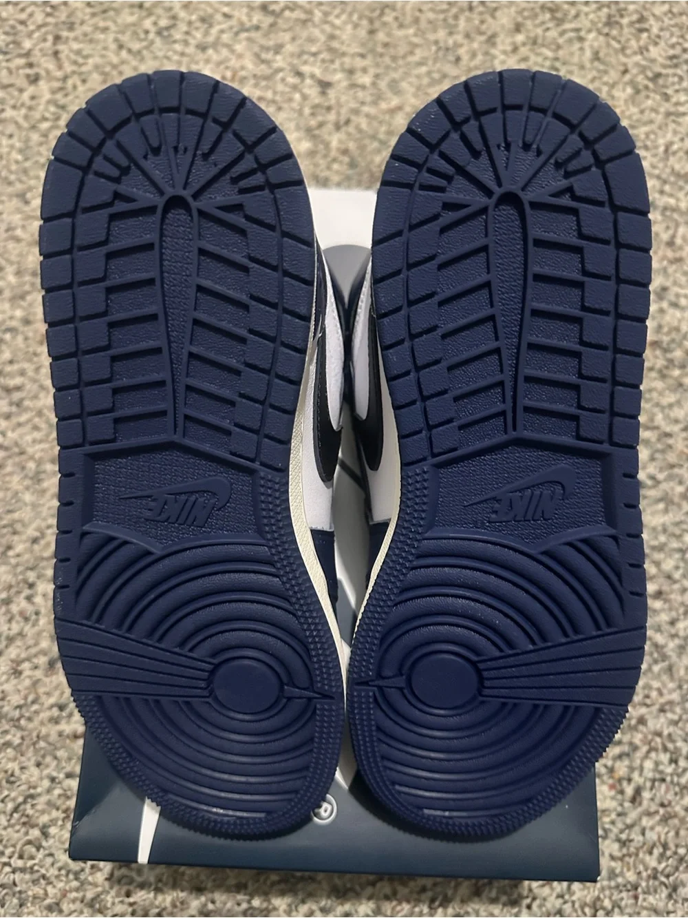 Jordan Men’s High-Top Sneakers - Navy/White/Black